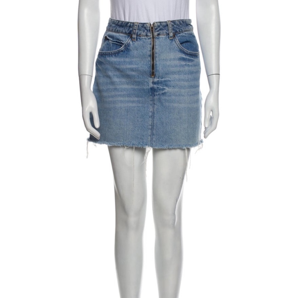 Sandro Like New! Light Blue Denim Mini Skirt